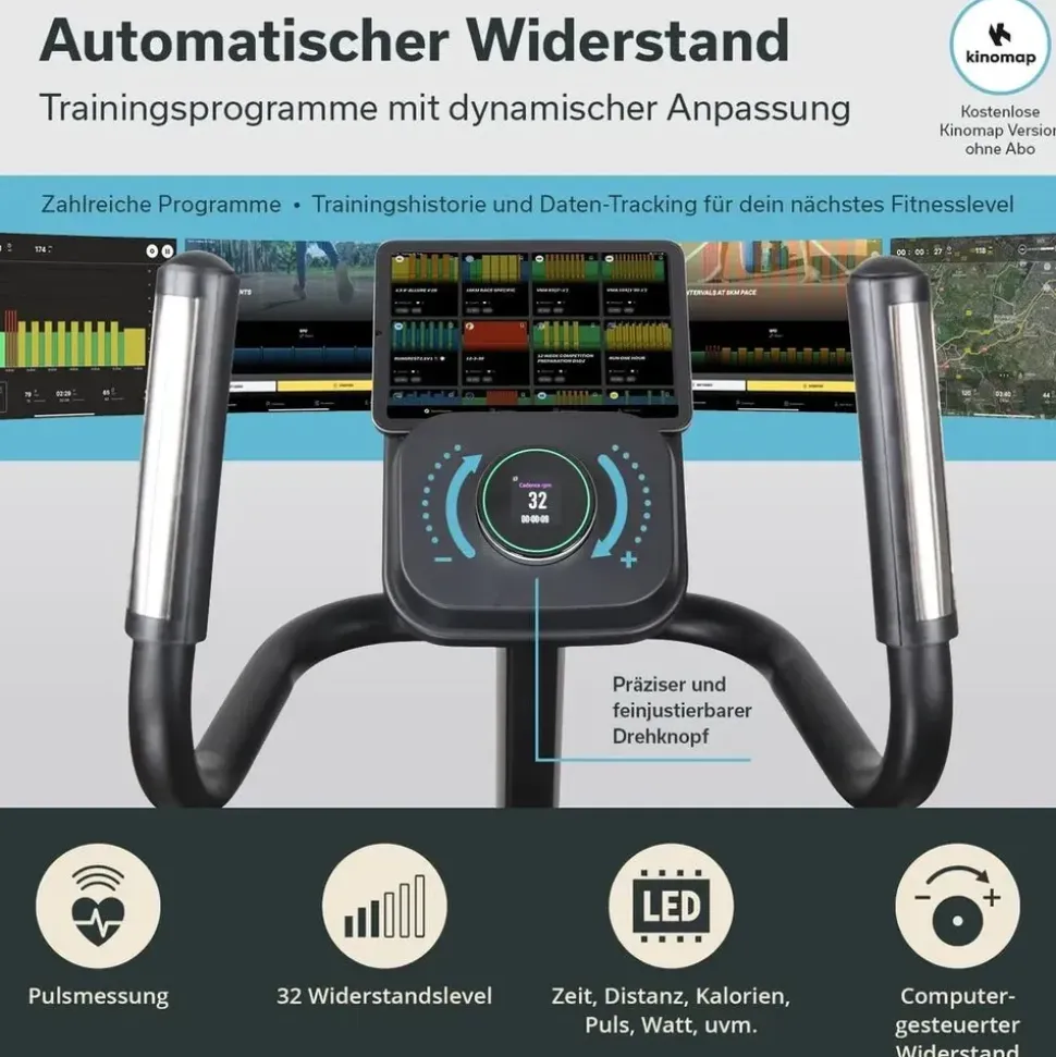 Skandika Crosstrainer Carbon P25-G Schwarz