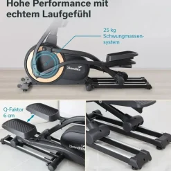 Skandika Crosstrainer Carbon P25-G Schwarz