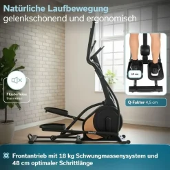 Skandika Crosstrainer Carbon P18 Schwarz