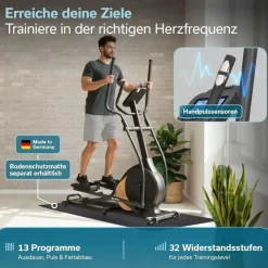 Skandika Crosstrainer Carbon P18 Schwarz
