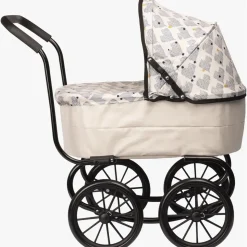 SKRÅLLAN Puppenwagen Herzen Weiß