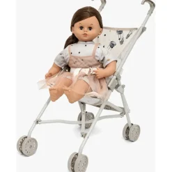 SKRÅLLAN Puppenwagen Sonne Beige/Braun
