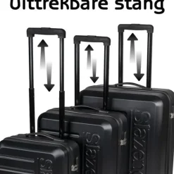 Slazenger Koffer-Set 3-tlg. schwarz