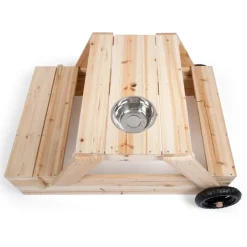 Small Foot Company Sandkasten mit Sitzgruppe und Matschtisch beige