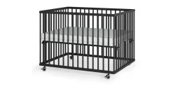 Sämann Laufgitter Matratze SleepPlus, Lattenrost Sprossen Black Edition Premium | Gr.: 75x100 cm,
