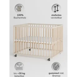 Sämann Laufgitter XXL Sprossen sahara dust/natur, Premium Kollektion | Gr.: 75x100 cm,