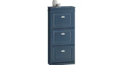 SoBuy Schuhkipper 53 x 118 x 24 cm blau / blau