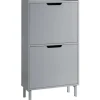 SoBuy Schuhkipper 50 x 90 x 19 cm grau / grau