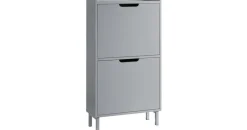 SoBuy Schuhkipper 50 x 90 x 19 cm grau / grau