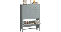SoBuy Schuhkipper 80 x 108 x 25 cm grau / grau