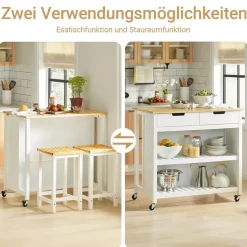 SoBuy Servierwagen Kücheninsel
