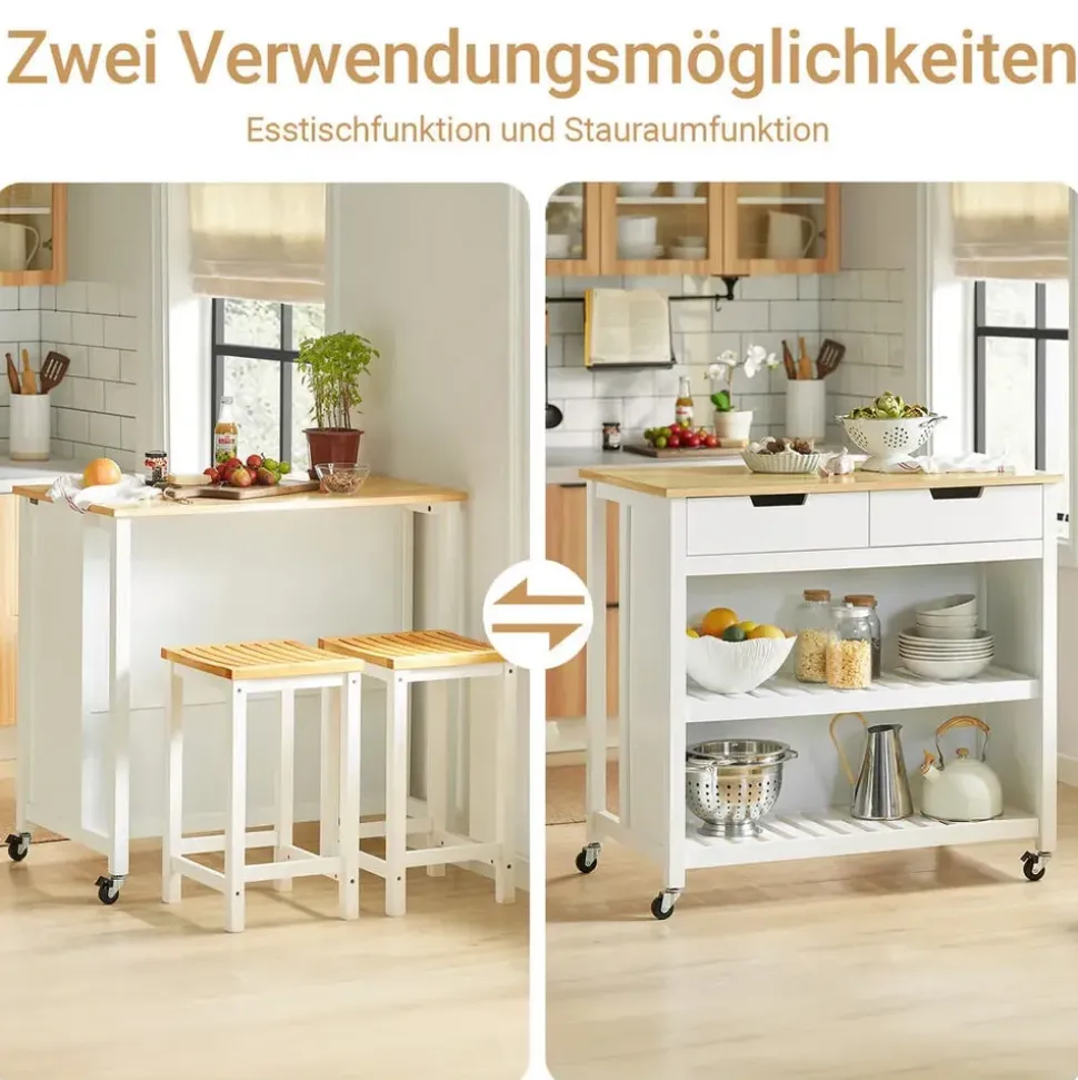 SoBuy Servierwagen Kücheninsel