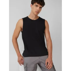 s.Oliver Jersey-Tanktop mit Rippstruktur - schwarz - XXL