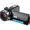 Somikon 4K-UHD-Camcorder 16-facher Zoom schwarz