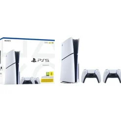 Sony PlayStation 5 Slim Disc Edition + 2. DualSense Wireless-Controller