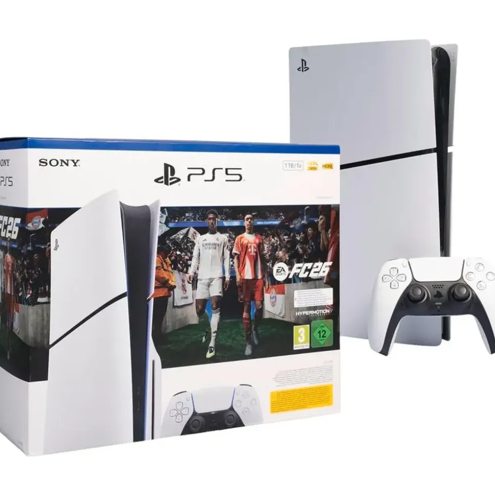 Sony PlayStation 5 Slim Disc Edition EA SPORTS FC26 Bundle