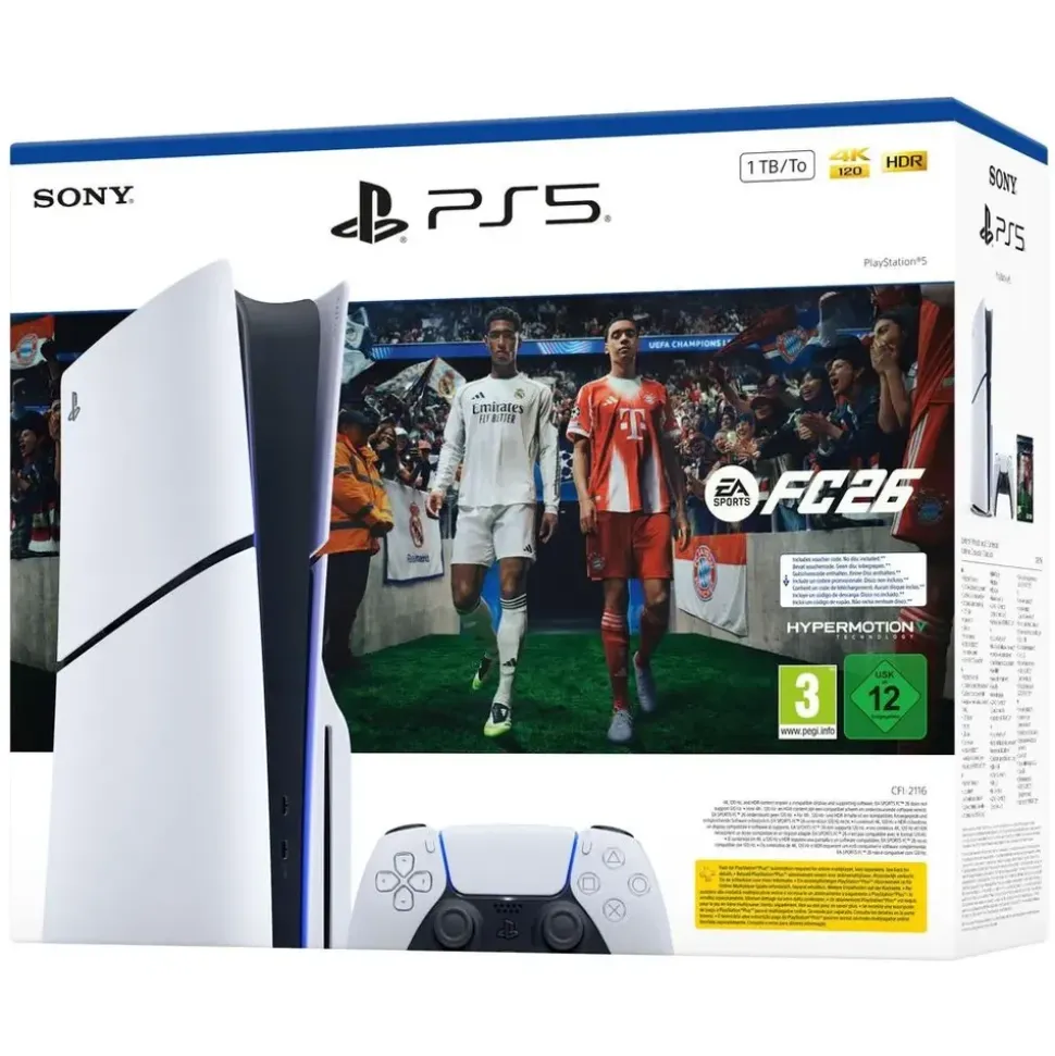 Sony PlayStation 5 Slim Disc Edition EA SPORTS FC26 Bundle