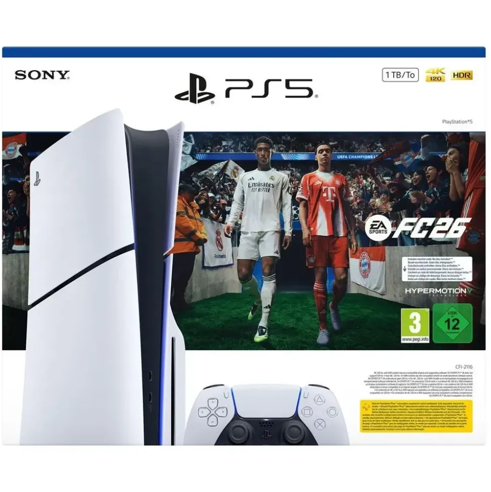 Sony PlayStation 5 Slim Disc Edition EA SPORTS FC26 Bundle