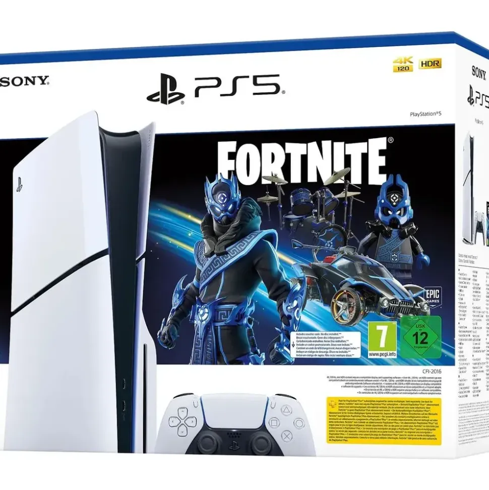 Sony PlayStation 5 Slim Disc Edition + Fortnite Cobalt Star Bundle