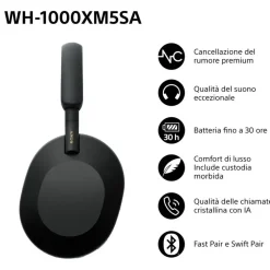 Sony WH-1000XM5 Schwarz inkl. Softcase