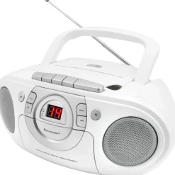 Soundmaster SCD5100WE CD-Radio UKW CD, AUX, Kassette, UKW Weiß