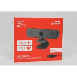 Speedlink Audivis Full HD Webcam Schwarz
