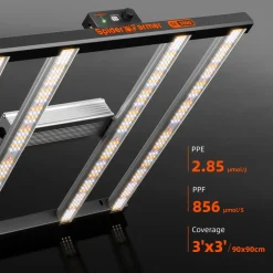 SPIDER FARMER Growbox Komplettset 300W LED 90 x 90 x 180 cm