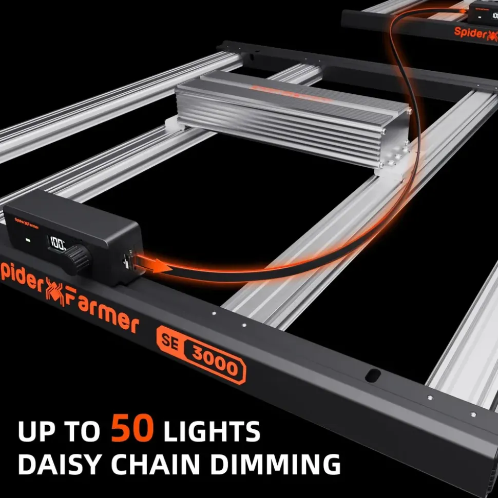 SPIDER FARMER Growbox Komplettset 300W LED 90 x 90 x 180 cm