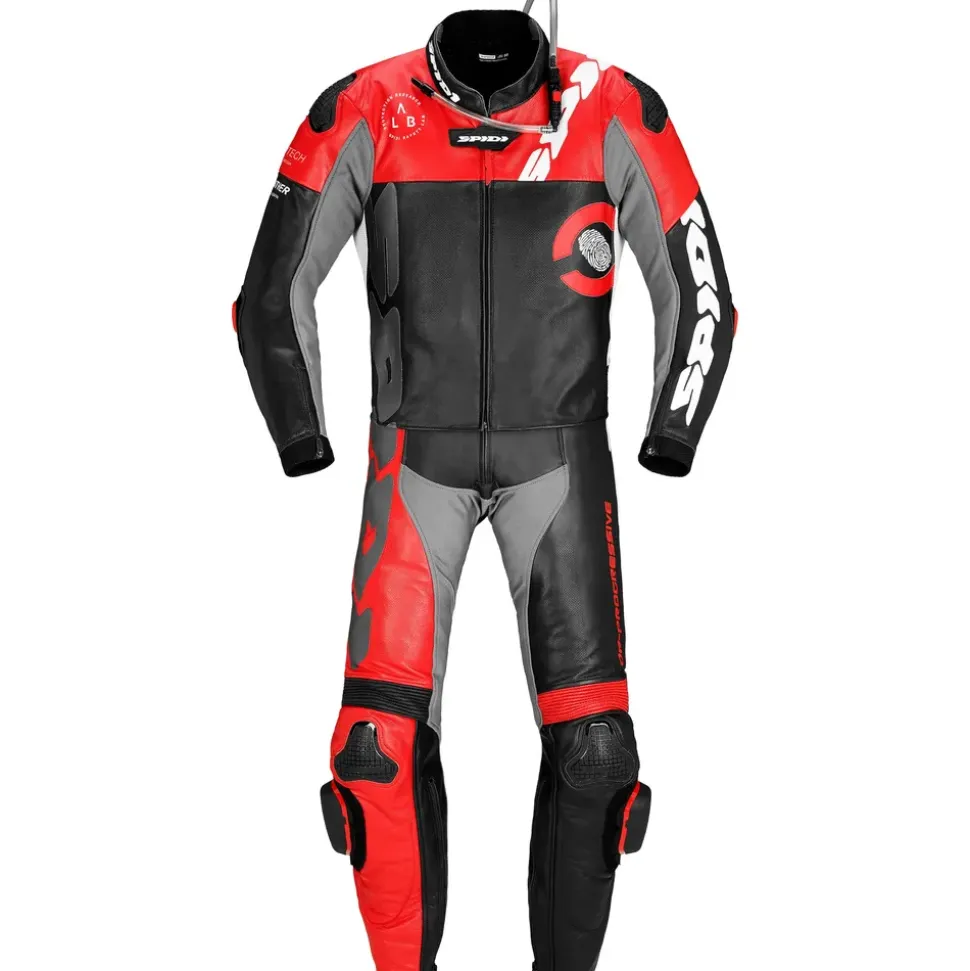 Spidi DP-Progressive Touring 2-tlg. schwarz/rot/grau/weiß 52