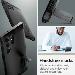 SPIGEN Samsung Galaxy S24 Ultra Tough Armor Hülle schwarz