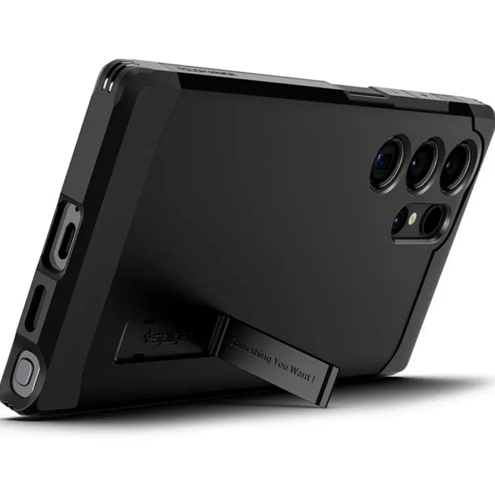 SPIGEN Samsung Galaxy S24 Ultra Tough Armor Hülle schwarz