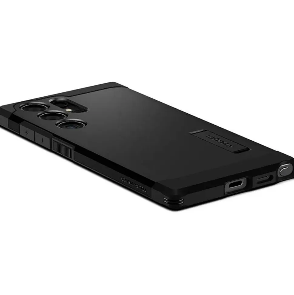 SPIGEN Samsung Galaxy S24 Ultra Tough Armor Hülle schwarz