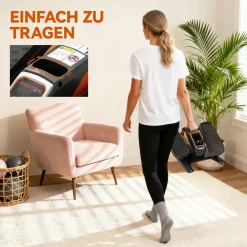 sportnow Mini Ellipsentrainer Schwarz