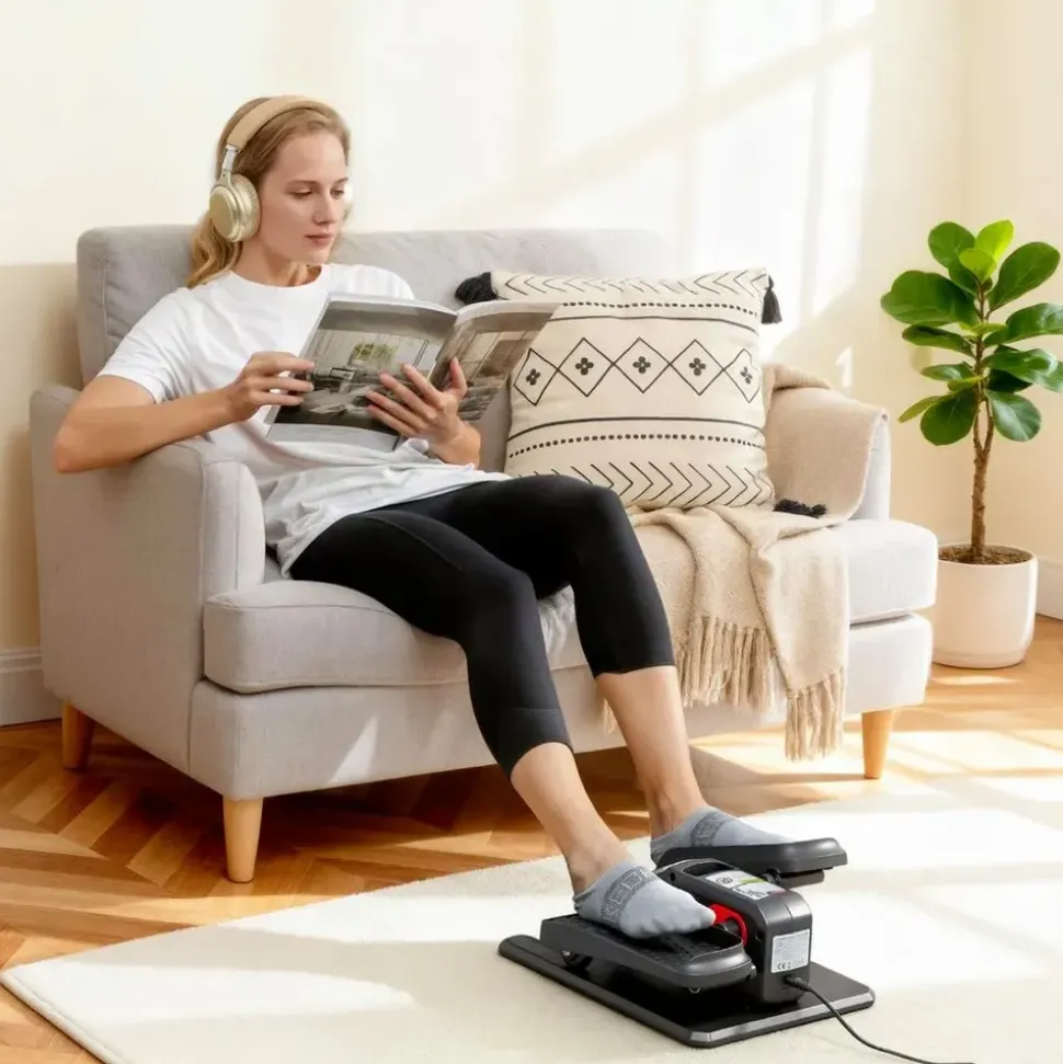 sportnow Mini Ellipsentrainer Schwarz