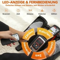 sportnow Mini Ellipsentrainer Schwarz