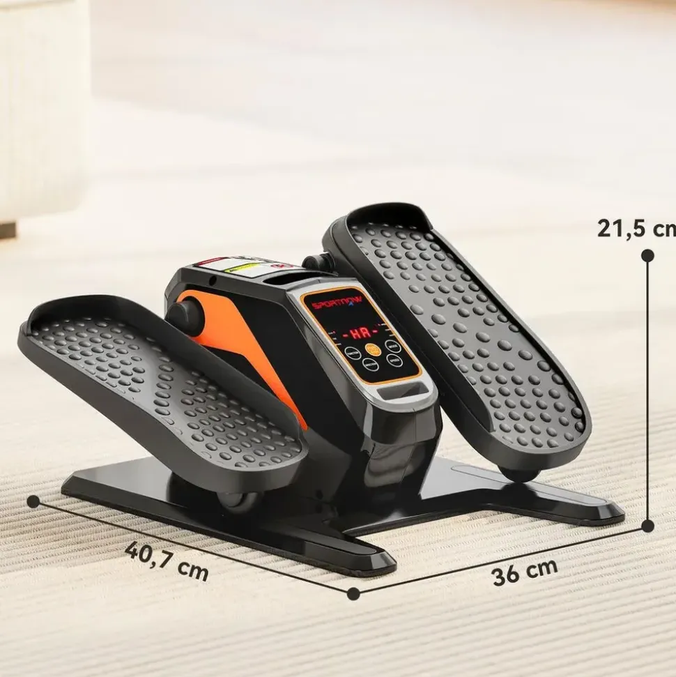 sportnow Mini Ellipsentrainer Schwarz