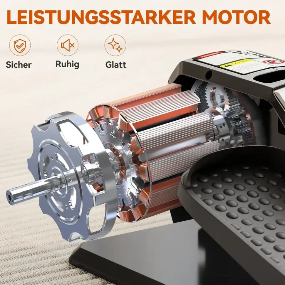 sportnow Mini Ellipsentrainer Schwarz