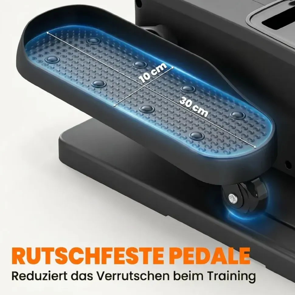 sportnow Mini Ellipsentrainer Schwarz