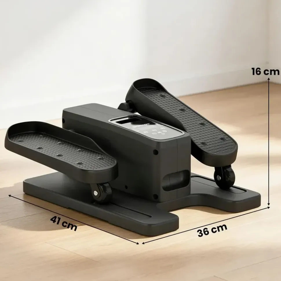 sportnow Mini Ellipsentrainer Schwarz