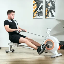 sportnow Rudergerät Weiß