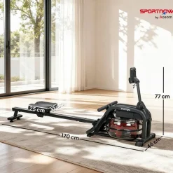 sportnow Wasser Rudergerät Schwarz