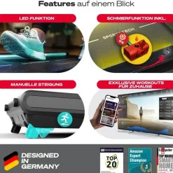 Sportstech Laufband sWalk Plus Schwarz