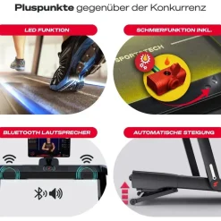 Sportstech sTread Fold Pro Schwarz