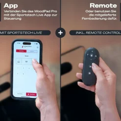 Sportstech WoodPad Pro Braun
