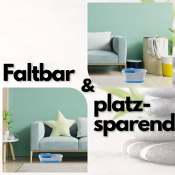 Steinborg faltbares Fußsprudelbad mit Fernbedienung Platzsparend Timer