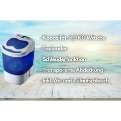 Steinborg SB-4001 Camping-Waschmaschine (3 kg)