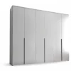 Stella Trading Drehtürenschrank 6-türig 270 x 225 x 52 cm Weiß