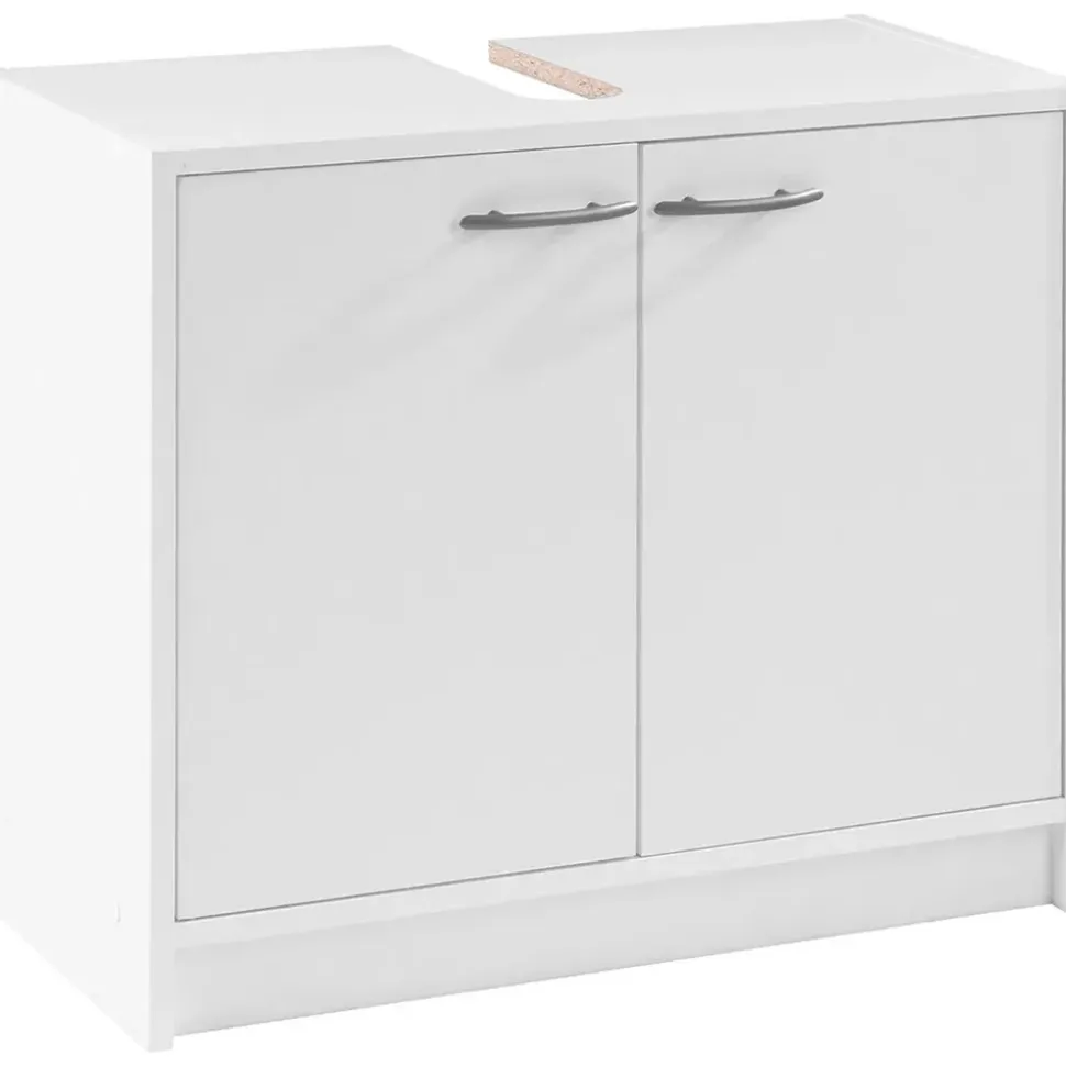 Stella Trading Waschbeckenunterschrank 63 x 55 x 29 cm Weiß matt