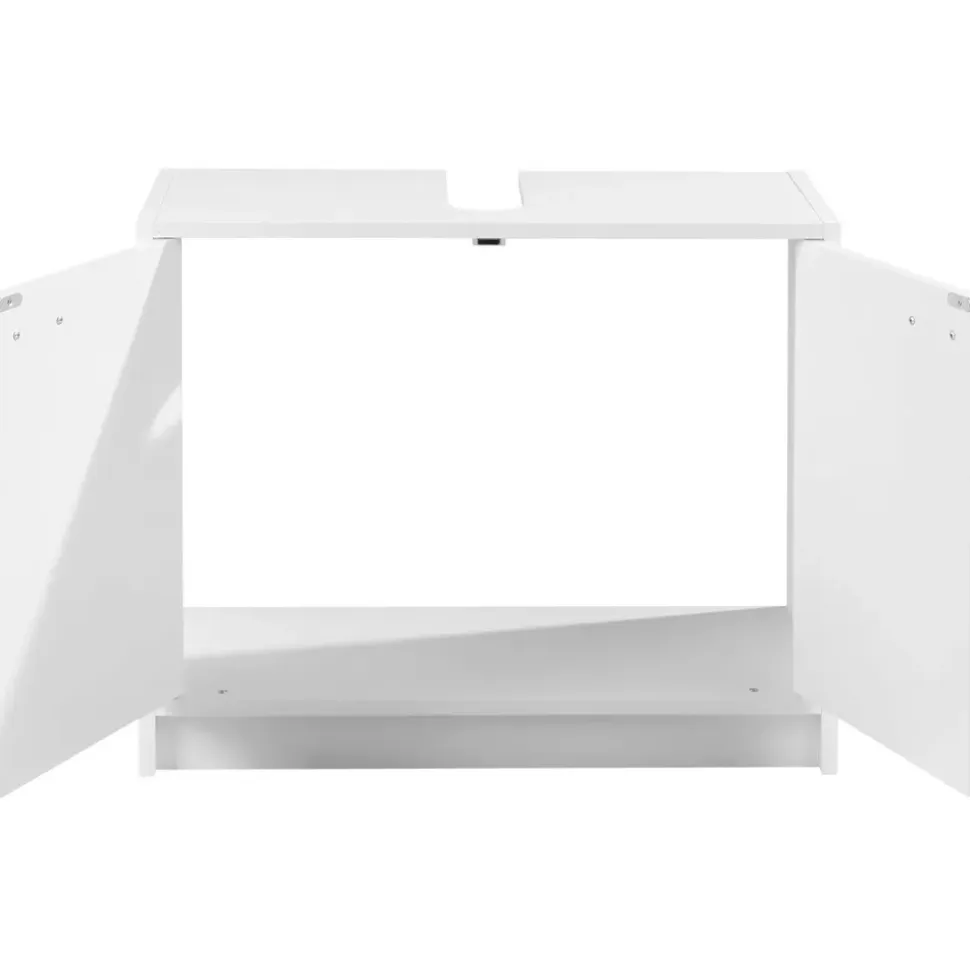 Stella Trading Waschbeckenunterschrank 63 x 55 x 29 cm Weiß matt