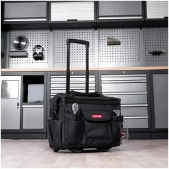Stier Werkzeugtrolley Premium+ leer schwarz 19 Fächer